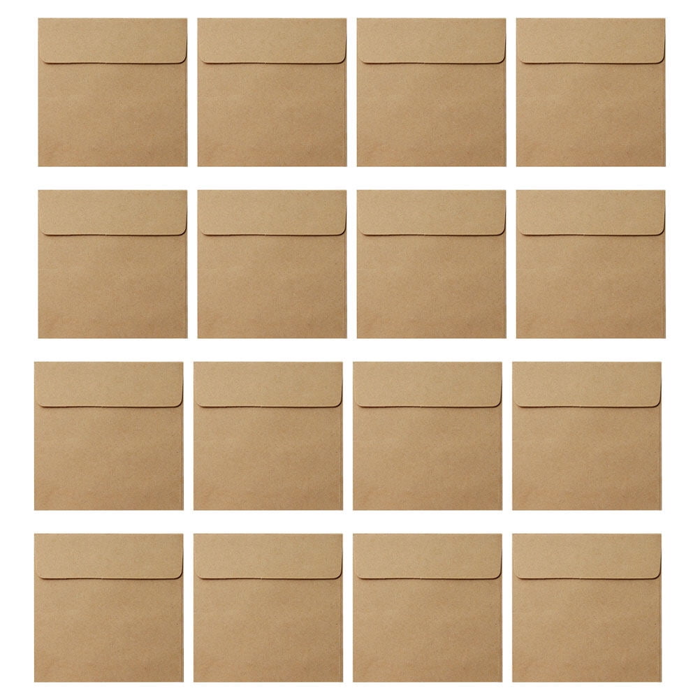 Eease 100 Kraft Envelope Budget Card Packets Wedding Invitation Mini