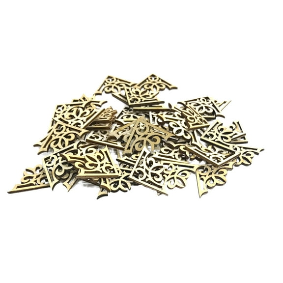 TAILTOSS Decorative Corner Molding Khaki 100Pcs 1.1X1.1X0.1In Decor