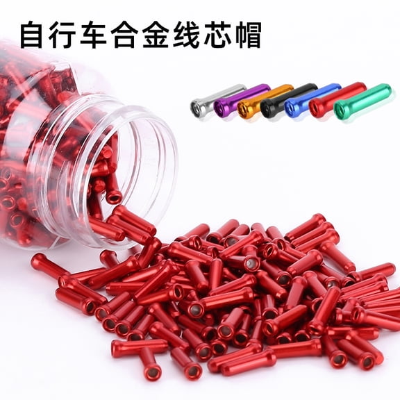 WRITWAA bicycle parts Cable End Ball Caps Aluminum Alloy Red Bicycle Cable Ends 100pcs