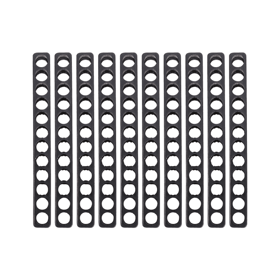 10PCS Screwdriver Bit Holder Organizer with 12 Holes, Black Storage for Drill Bits and Tools