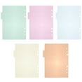 thumbnail image 1 of Eease 10pcs A5 Binder Dividers Tabs Binder Tabs Planner Divider for Round Ring Binder Sheet Protector for Office School Colorful, 1 of 10