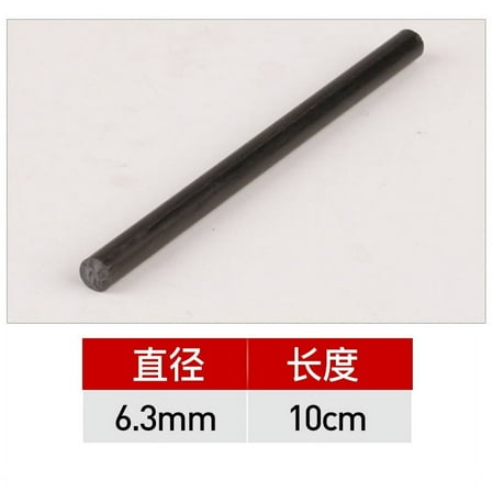 WRITWAA 10Pcs Black Graphite Rod High Purity High Strength for Laboratory Electrolysis and Metalworking