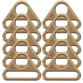 thumbnail image 1 of 10pcs Triangle Ring Buckle for Bag Strap Craft - Bronze, 1 of 6