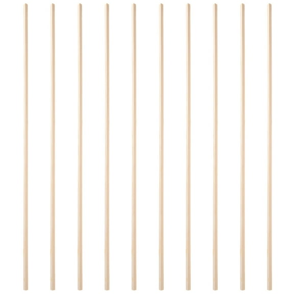 OUNONA 10 pcs Wooden Decorative Trim for Window Screens DIY Wood Strips
