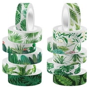 Eease 12 Rolls Green Washi Tape Notebook DIY Plant Washi Tape Decorative Craft Tape Printing Tape