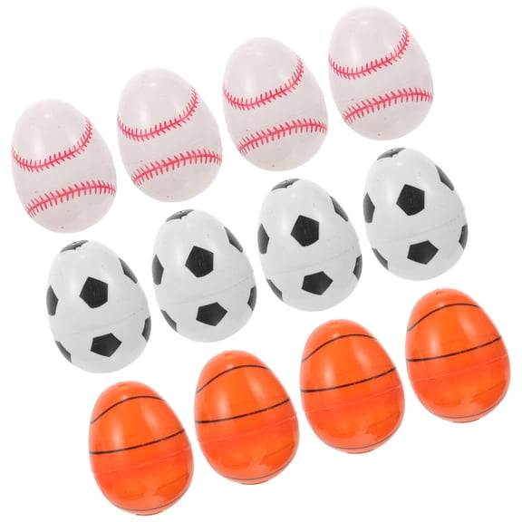 Eease 12pcs Easter Sport Eggs Openable Easter Egg Box Candy Box Party Favors Storage Gift Box