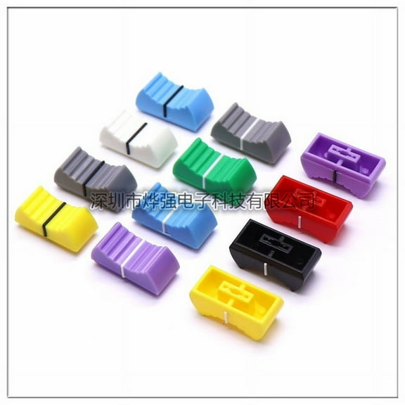 Eease 12pcs Fader Knobs Mixer Slider Knobs Fader Knob Replacement Slide Button Mixer Slider Countertop Appliance Slider Push Pull Replacement Caps