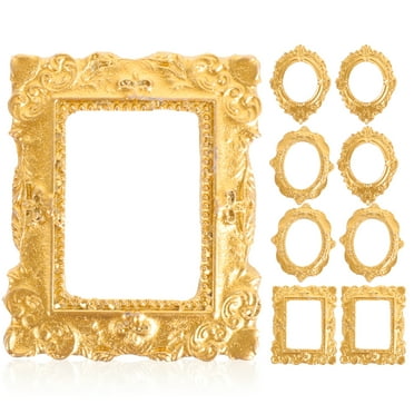 Eease 15pcs Retro Gold Mini Photo Frames for Home Decor