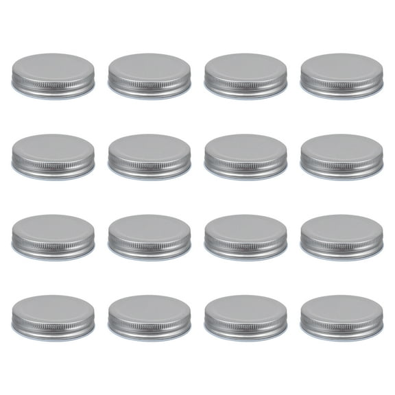 16pcs 70mm Mason Jar Lids Tinplate Storage Caps Airtight Silver