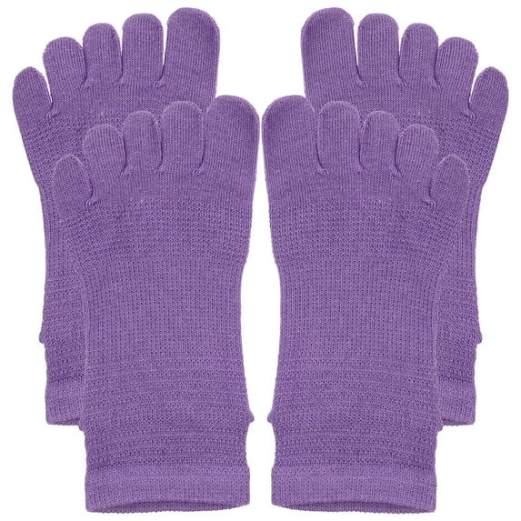 HEALEEP Women Socks Sports Purple 2 Pairs 8.3x3.5x0.3in