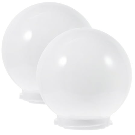 Eease 2 Pcs Acrylic Lamp Post Globe for Outdoor Garden Light