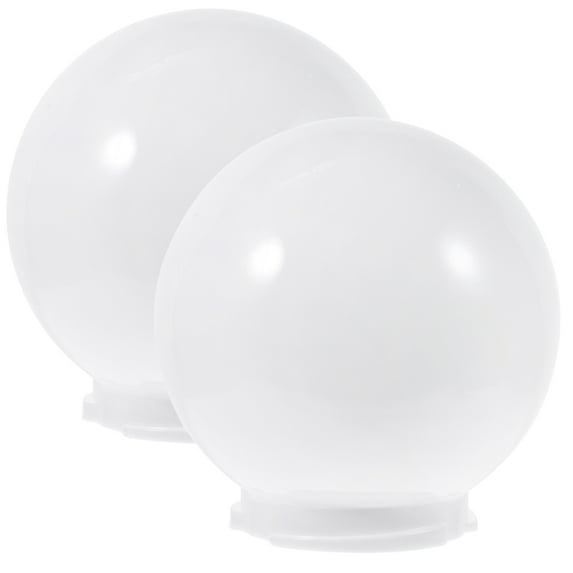 Eease 2 Pcs Acrylic Lamp Post Globe for Outdoor Garden Light