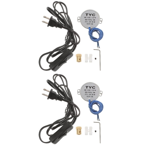 Eease 2 Sets Halloween Prop Motor Slow Rotating Motor Undirectional Synchronous Motor