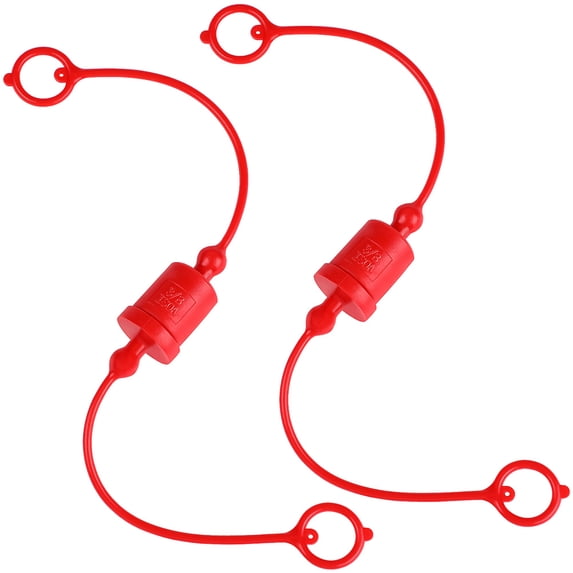Eease 2 Sets Hydraulic Quick Coupler Dust Caps Hydraulic Connector Covers Caps and Plug Kit 1/2