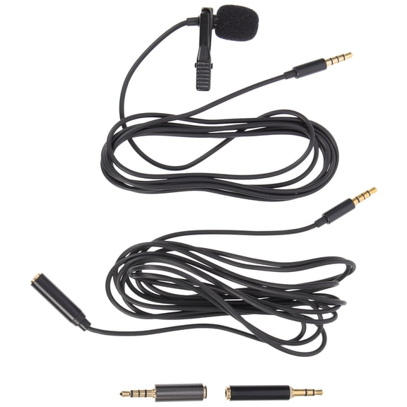 KALLORY Microphone Podcast Kit TPE Wire 2 Sets for Recording Studio Equipment