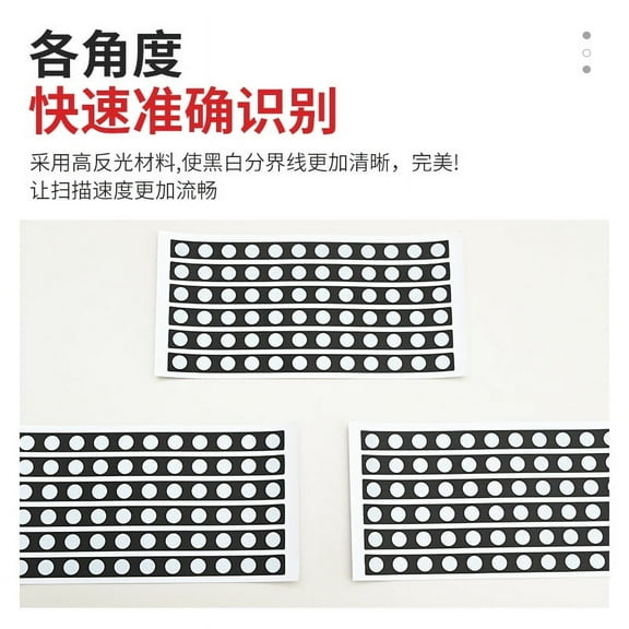 Eease 2 Sheets Precision Scanner Markers Reflective Scanning Dots High Visibility Scanners Dots Accurate Tracking Markers Diffuse Reflection Tracking Dots for Optical Scanning 6mm
