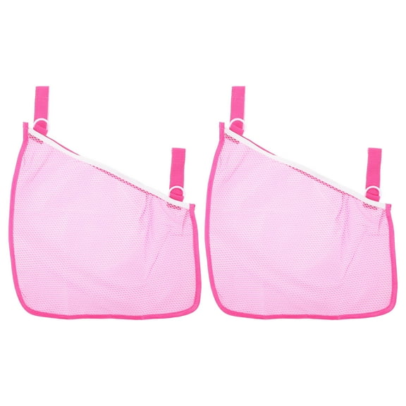 Eease 2 pcs Side Sling Stroller Bag Portable Stroller Storage Mesh Bag Baby Stroller Storage Bags