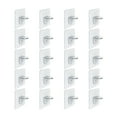 Eease 20 Clear Plastic Shelf Support Pegs for Furniture and