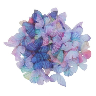 Eease 20 Colorful Butterfly Decorations for DIY Crafts and Sewing (3cm)
