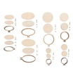 Craft County Assorted Metal Hoops Rings for Dream Catcher - 5 Pieces (2 ...