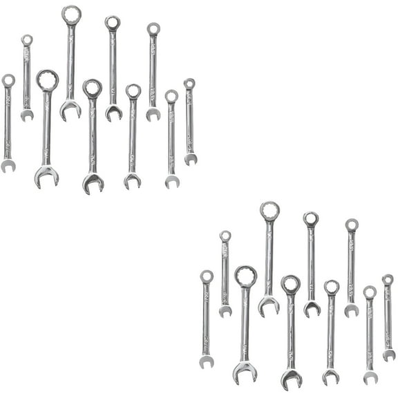 Eease 20 pcs Steel Wrenches Mini Spanners Multifunctional Spanners Home Repairing Tools(Imperial Type)