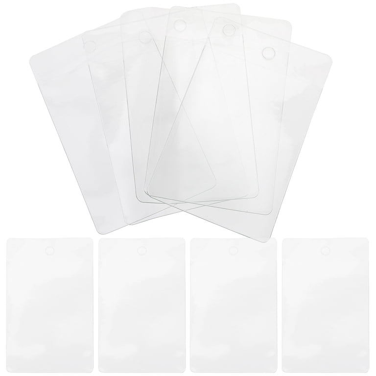 Eease 200 Pcs Index Card Pockets Reusable Label Covers Practical Cards Holders Useful Card Sleeves