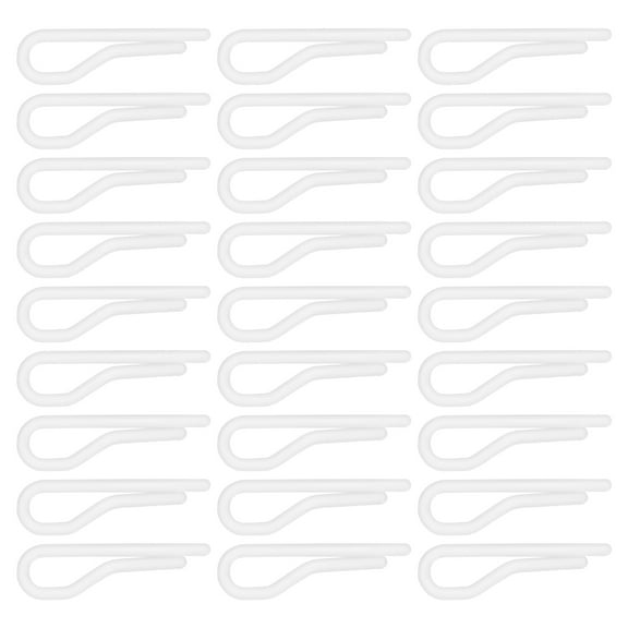 Eease 200pcs Transparent Plastic Alligator Clips for Men's Clothing