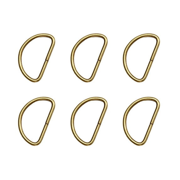 20PCS Metal D Ring Buckle Clips for Sewing Keychains and Dog Leash