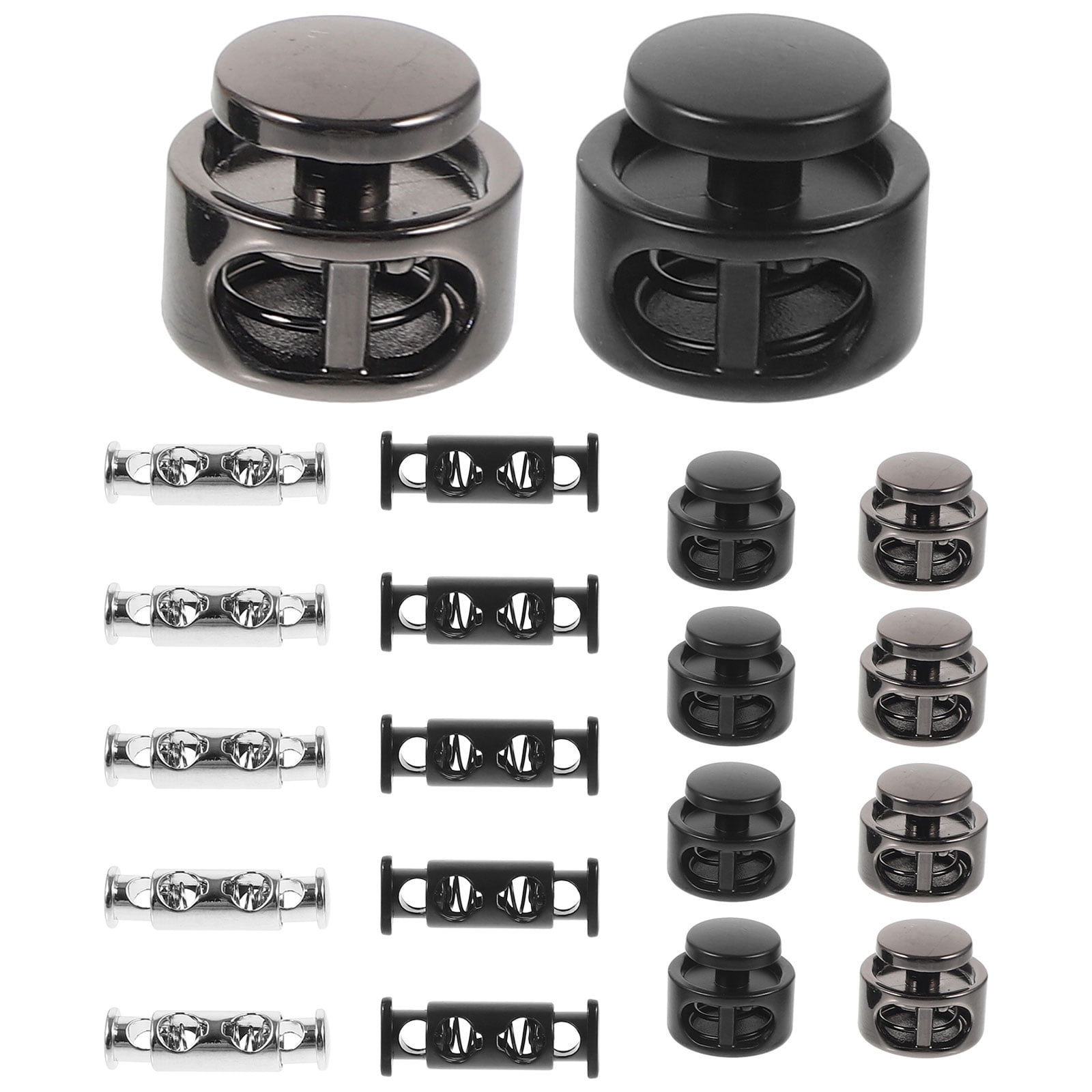 Eease 20pcs Spring Cord Locks Clothes Rope Metal Spring Buckles Cord ...