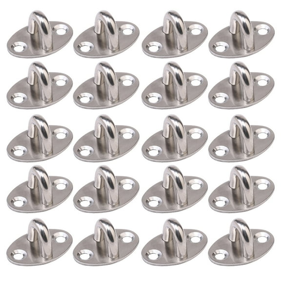 Eease 20pcs Stainless Steel U Hook Ceiling Wall Mount Heavy Duty Anchor for Home