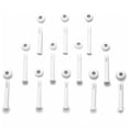 thumbnail image 1 of TABLZONE White Plastic Pool Joint Pins for Swimming Pool Frame Tubing, 24 Pieces Replacement Parts, 1 of 5