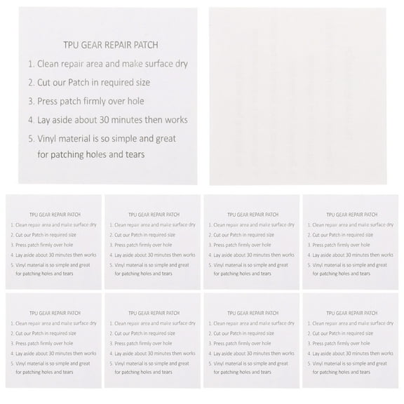 TABLZONE 25Pcs Sturdy Tpu Repair Sticker for Tent Backpack and Inflatable Product Repairs