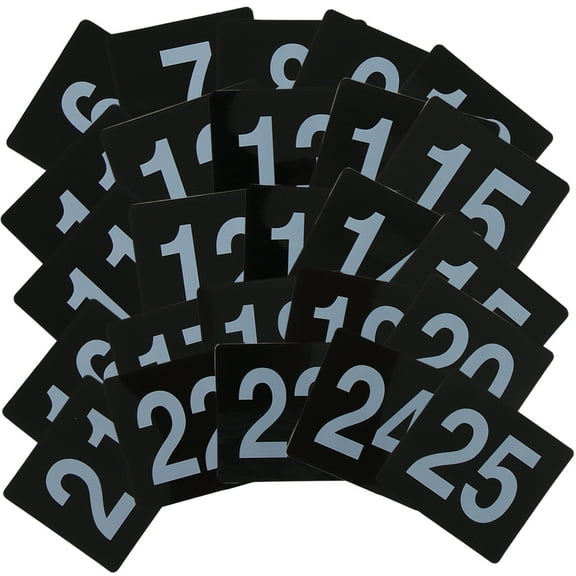 Eease 25pcs Wedding Table Numbers Cards 1-25 Double Sided Signs for Reception