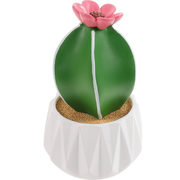Eease 2pcs Artificial Cactus Plant Artificial Potted Succulent Living Room Fake Flower Faux Plant Plastic Cactus