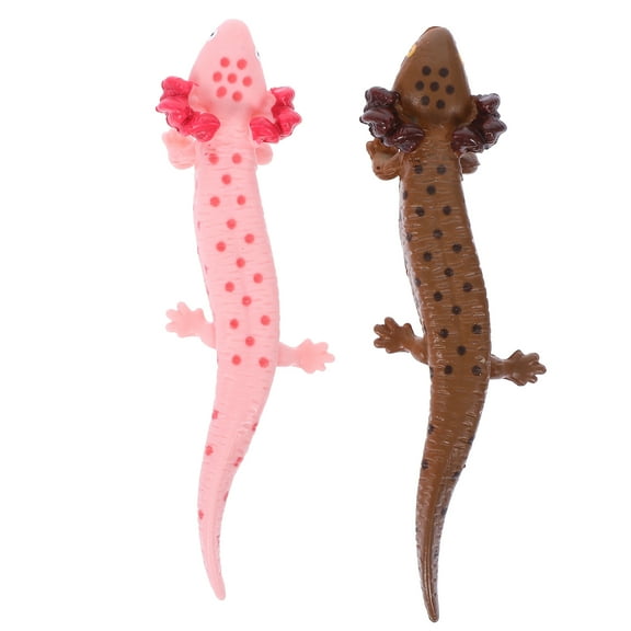 Eease 2pcs Artificial Salamander Statue Simulation Salamander Ornament Vivid Salamander Figurine
