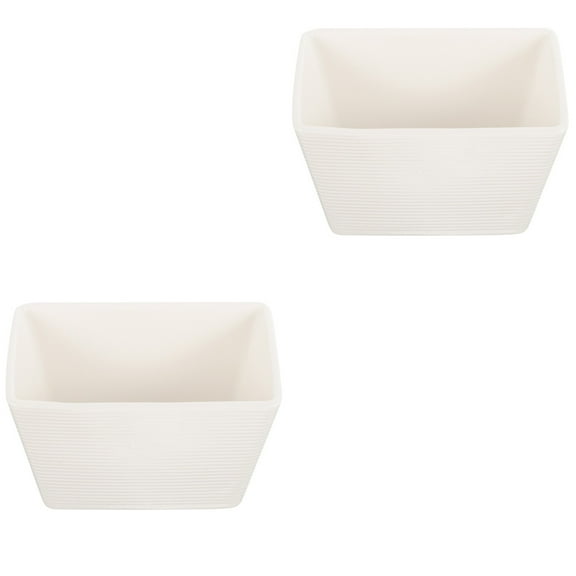 Eease 2pcs Ceramic Cube Sugar Container Small Coffee Sugar Holder Modern Style Cube Sugar Jar