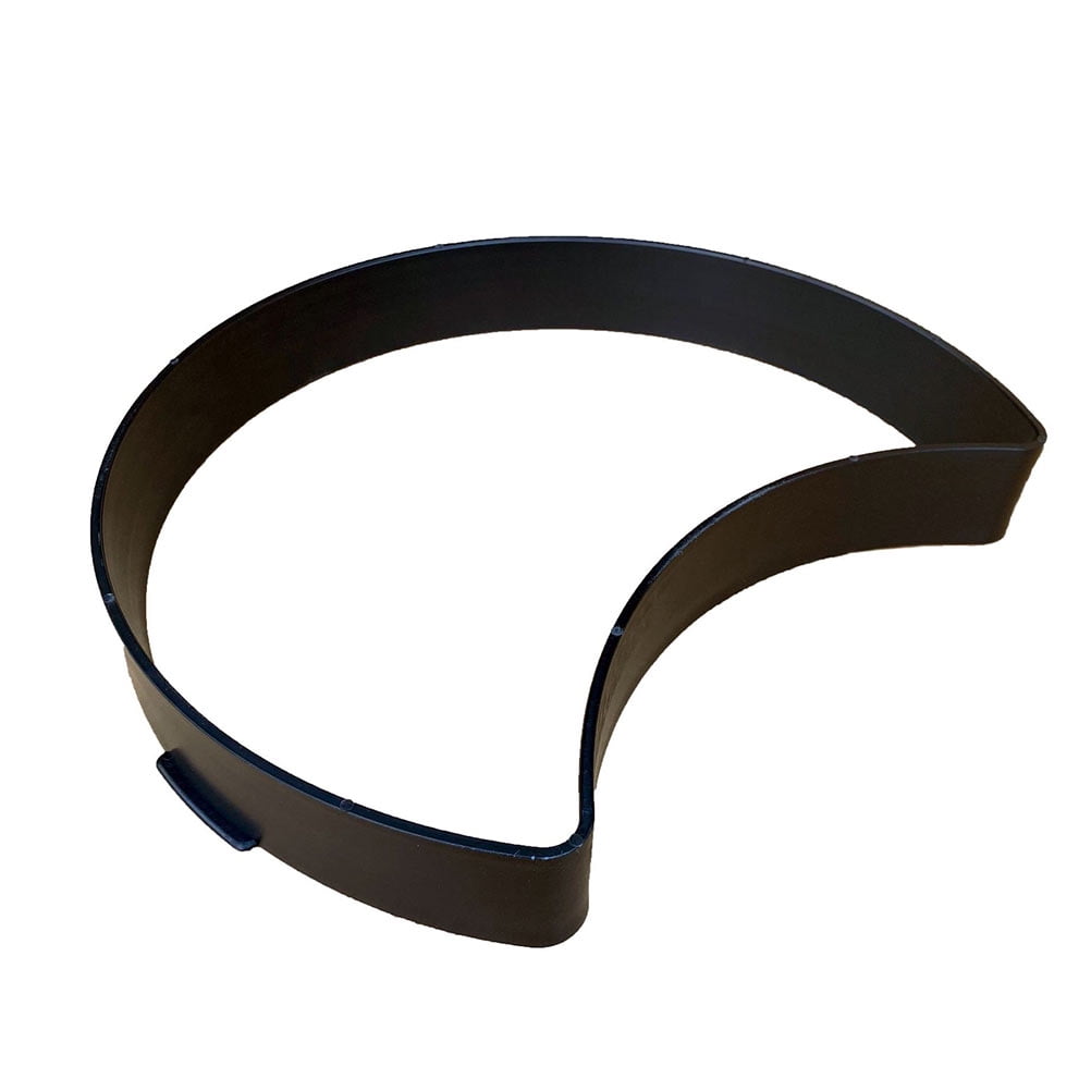 TABLZONE Crescent Shape Concrete Paving Mold Black ABS for Garden 2Pcs