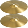 thumbnail image 1 of Eease 2pcs Drum Set Cymbals Jazz Drum Cymbal Brass Crash Cymbal Music Instrument Cymbals, 1 of 7