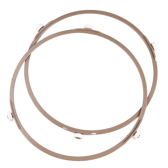 Tineasur 2-Pack Microwave Turntable Holder Replacement in Coffee Color for Smooth Rotation