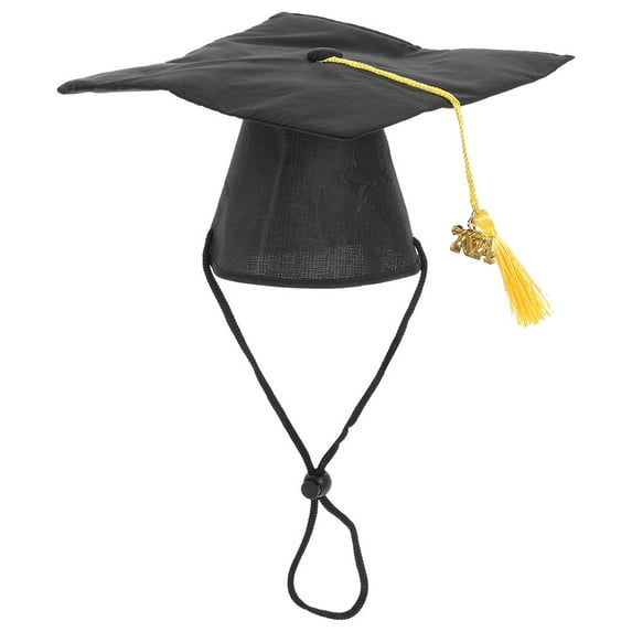 Eease 2pcs Pet Graduation Caps Dog Cat Graduation Hats with Tassel Pet Graduation Hats