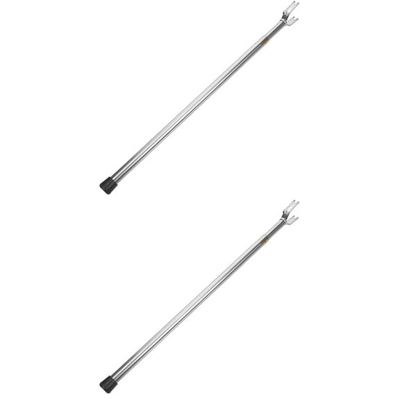 Eease 2pcs Retractable Clothesline Prop Telescopic Clothing Pole Adjustable Clothesline Prop Pole Rod