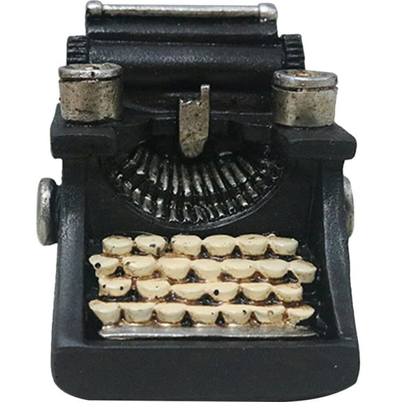 Eease 2pcs Retro Typewriter Model Creative Typewriter Decor Photography Prop Typewriter Figurine