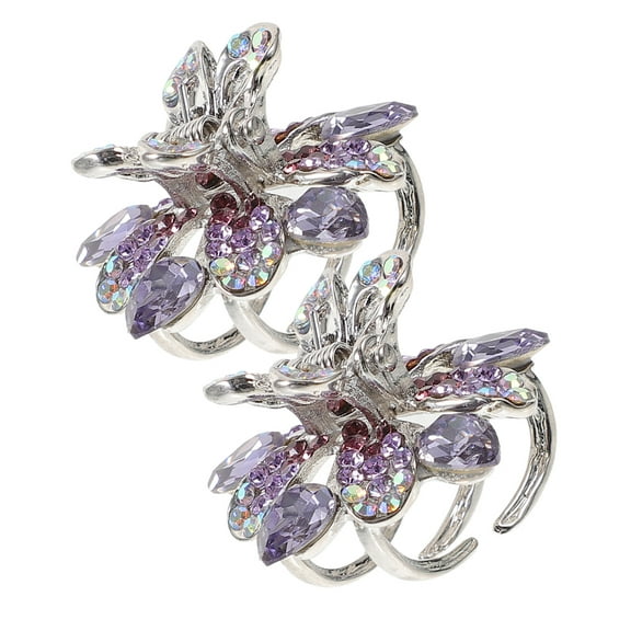 Eease 2pcs Small Claw Hair Clips Little Girls Hair Clips Bangs Claw Clips Hair Styling Tools for Kids