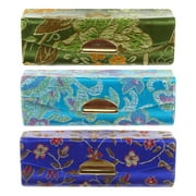 Eease 3 Chinese Style Lipstick Cases w/ Mirror & Bag - Random Color