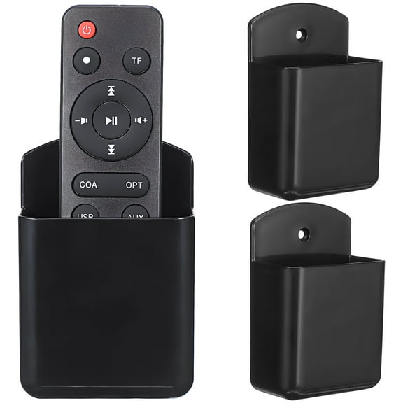 Eease 3 Pcs Remote Control Holders Tv Remote Holder Wall Mount Remote Caddy Wall Hanging Storage For Bedroom Rv