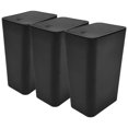 Eease 3PCS Slim Trash Can Garbage Container with Press Lid for Kitchen