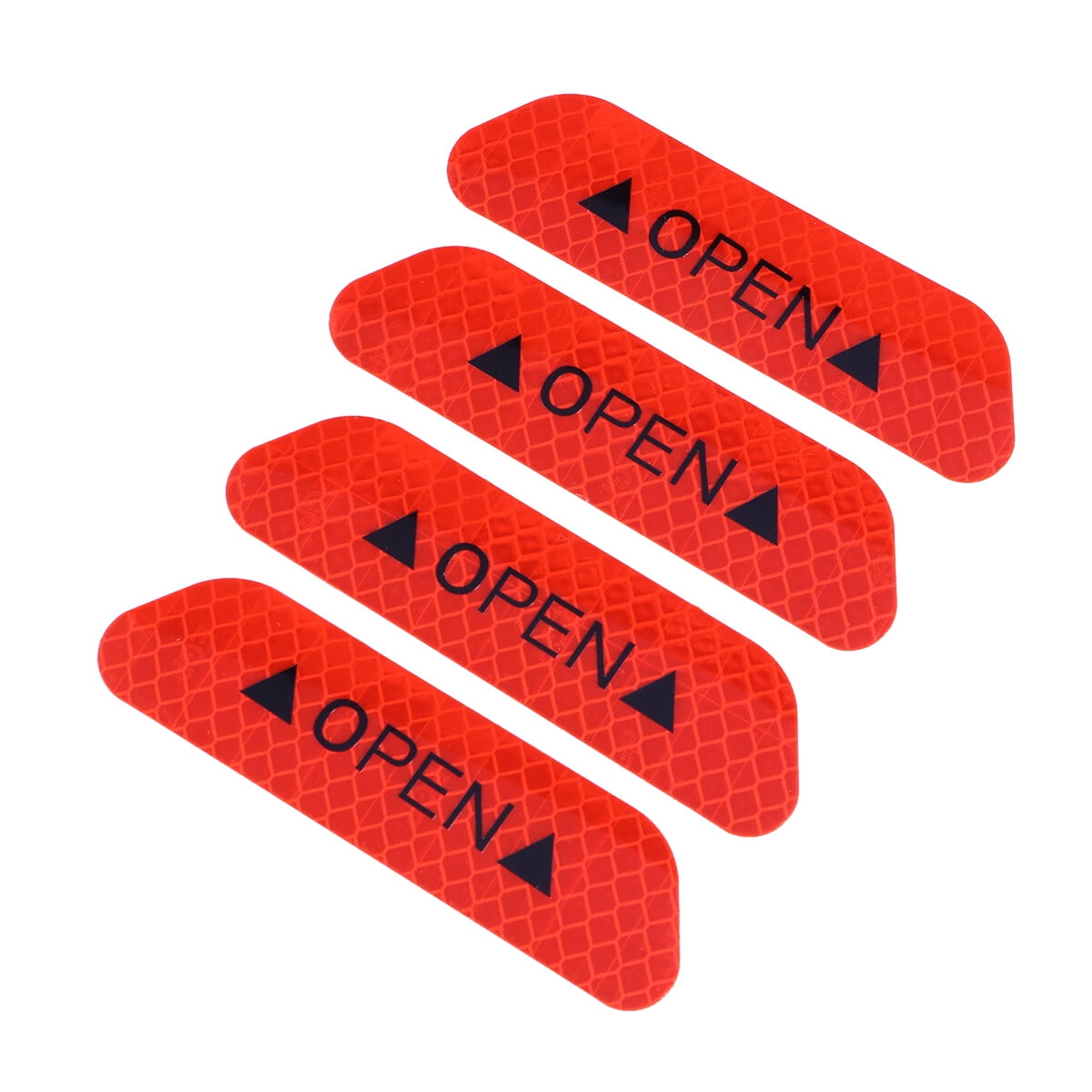 Eease 4 PCS Universal Car Door Reflective Sticker Night Warning Safety