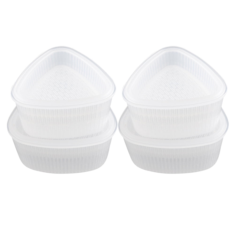 Eease 4 Pack Triangle Sushi Molds Non Stick Onigiri Rice Ball Mold ...