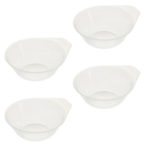 FUEENIRVA White Plastic Outdoor Bowls for Home Use Easy to Clean Versatile for Parties and Camping 4 Pcs