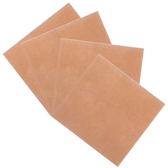 4-Pack Copper Sheets High Hardness Metal Sheets for Jewelry Crafting and Projects